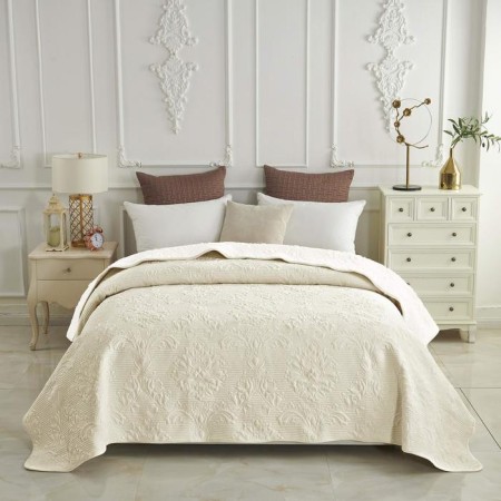 Vivaldi bedspread, size 160x220 cm, color milk