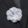 Brooch-stroke textile "flower" cloves, color gray color