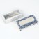 Box for 3 sweets with cells “Silver”, 13.3 x 3.3 x 5.8 cm, New Year