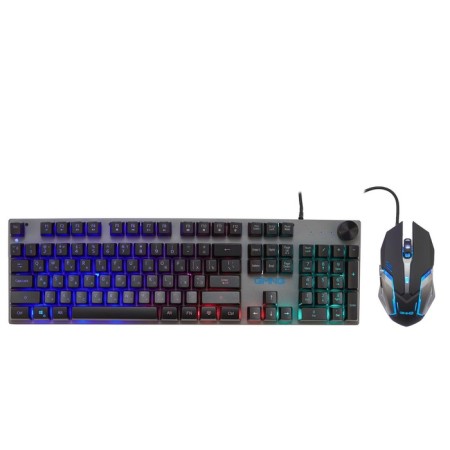 Keyboard + mouse oller 500GMK Claw: Gray/Black Mouse: Black/Gray USB Multimedia Led (1546 106689-6