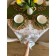 Forest Party tablecloth, size 140x150 cm, rabbits, milk