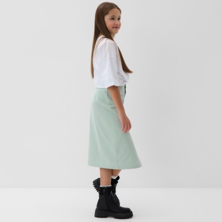 Юбка для девочки MINAKU: Jeans collection, цвет мятный, рост 146 см-1