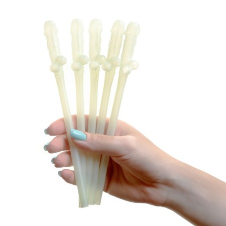 Cocktail tubes "18+", 5 pieces, glow in the dark-3
