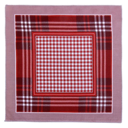 Men's handkerchiefs "Ethel" size 30x30 cm, (set 12 pcs,) brown color, MIX drawing-8