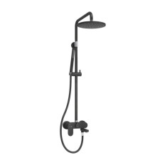 The shower system wasserkraft a174.077.217.cb, tropical shower, shower set, black