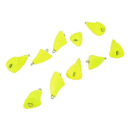 Cargo bullet-excentric stained collapsible Yaman 10 pcs., 18 g, yellow-3