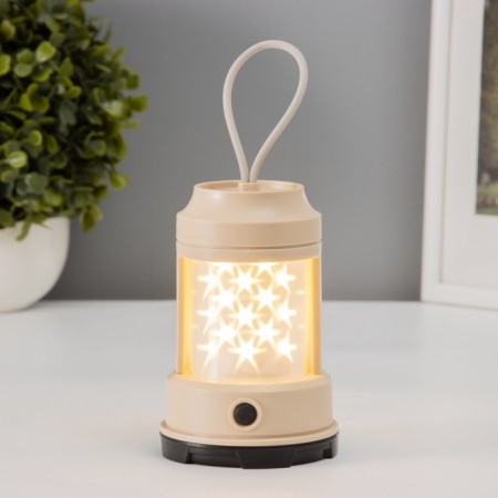 Luminaire table "Starry sky" 2W Led 3haa Beige 8x8x13cm-1