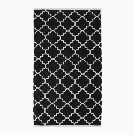 Terry Ethel "Ornament" white on black, 50x90 cm, 100% cotton, 420 g/m2-2
