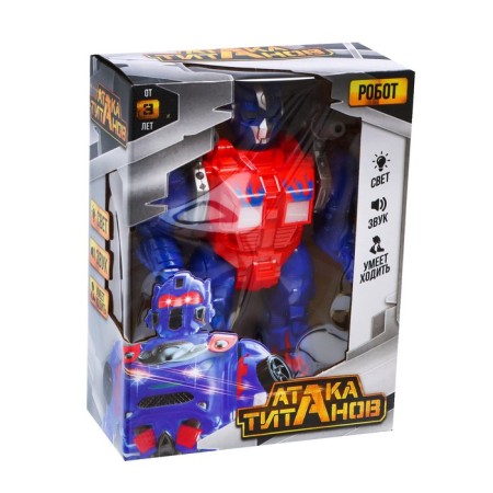 The Optimus robot, walks, shoots, light and sound effects, works from batteries-3