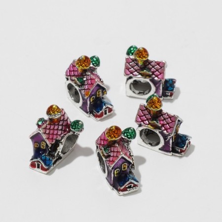 Talisman "House" Fairytale, color in black silver-1