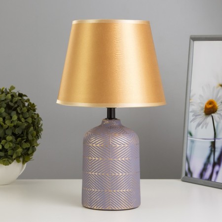 Helia table lamp E27 40w eggplant-gold 20x20x32 cm