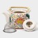 Keramic teapot with a metal sieve "Lotus", 900 ml