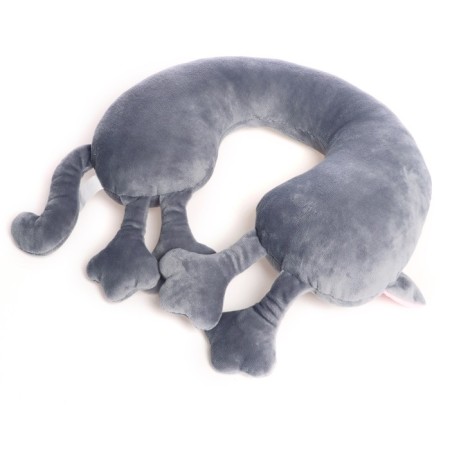 Soft toy-podushka "cat", gray color-2