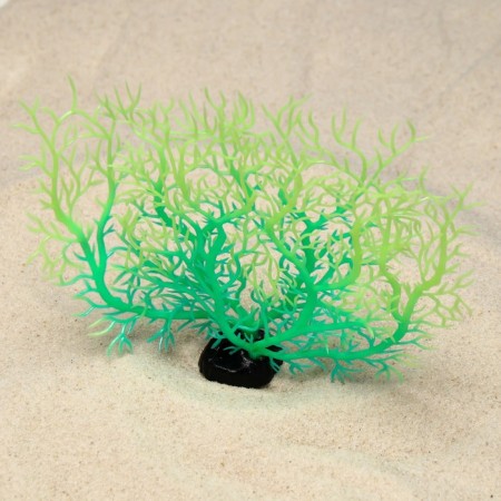 The plant is artificial aquarium, luminous, 15 cm, green-1
