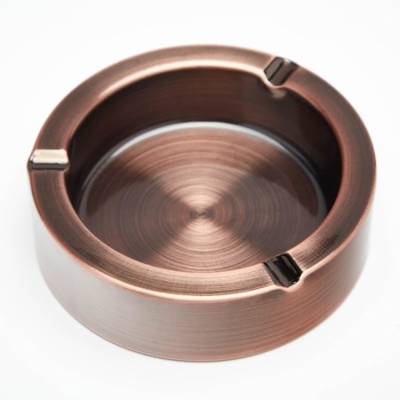 Stainless steel ashtray, 11.5 x 3.5 cm, bronze-1