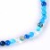 Beads made of natural stone "Blue agate" set of 90 pcs., Size 1 pc. - 4 mm