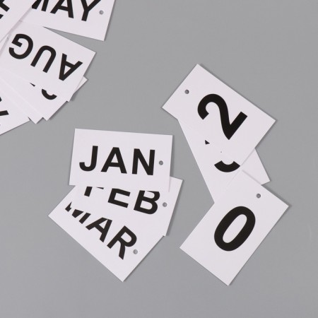Souvenir wood wall calendar "houses" 30x20 cm-4