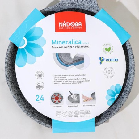 Pancake pan nadoba mineralica, anti -stick coating, d = 24 cm-5