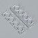 Dividers d/fingers 9.5*2.7cm silicone (pair) transparent packet nakl QF