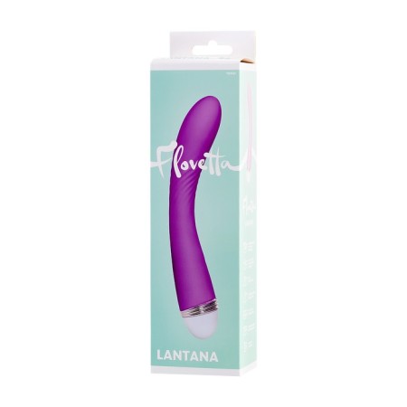 Vibrator Flovetta by Toyfa Lantana, silicone, purple color, 22 cm-11