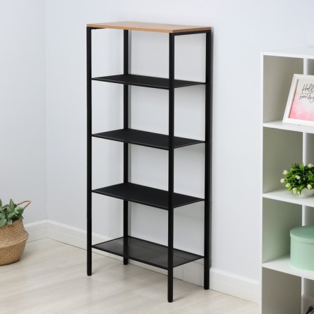 Toronto 25 rack, 67 × 30 × 146.5 cm, black color-1