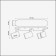 Gusto lamp, 3x50W GU10, white color, IP20