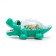 The gear crocodile, light and sound, works from batteries, green color
