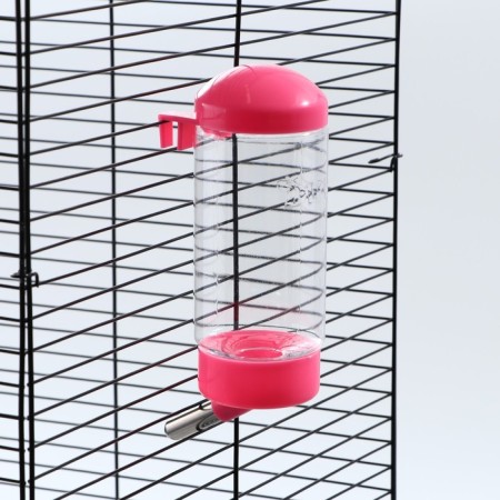 Drill for a cage, 400 ml, 9 x 6 x 20 cm, pink-1