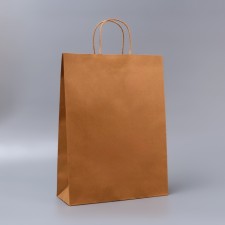 Craft bag without printing, round handle, 31 x 12 x 42 cm, 120 g