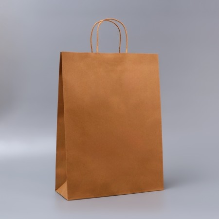Craft bag without printing, round handle, 31 x 12 x 42 cm, 120 g
