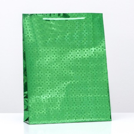Gift, foil, "green" 34 x 26 x 8 cm mix-2