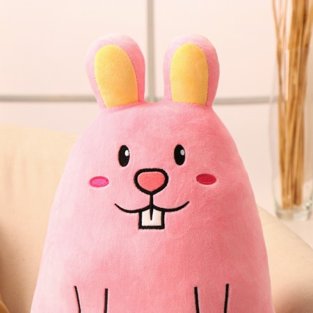 Soft toy "Bunny", 50 cm, pink color-1