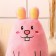 Soft toy "Bunny", 50 cm, pink color