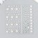 Stick plastic rhinestones, pearls "hearts, circles" 10.5x16 cm