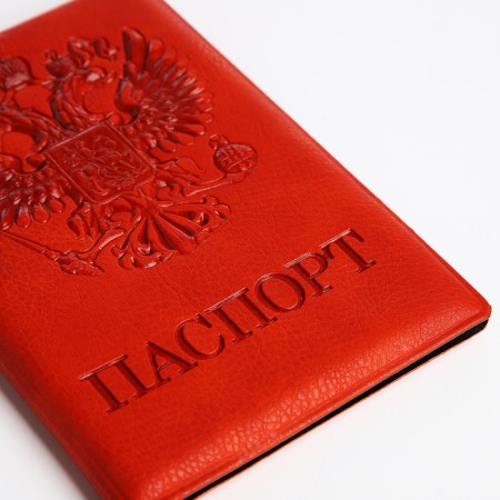Cover for passport, red-3