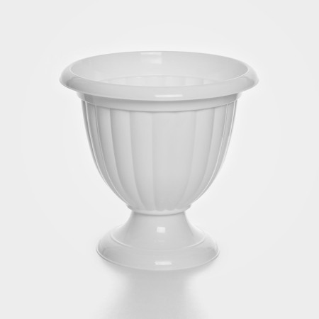 Street Kashpo on the leg "Jasmine", 9 l, white color-1