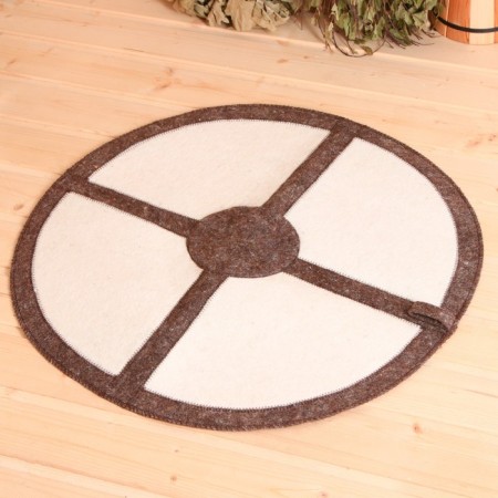 Set Gift 4 objects white "Crusader" (hat, rug, mitten, slippers)-1