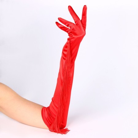 Carnival accessories with fringe, red color-3