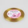 Satin tape, 6 mm × 23 ± 1 m, golden color No. 204