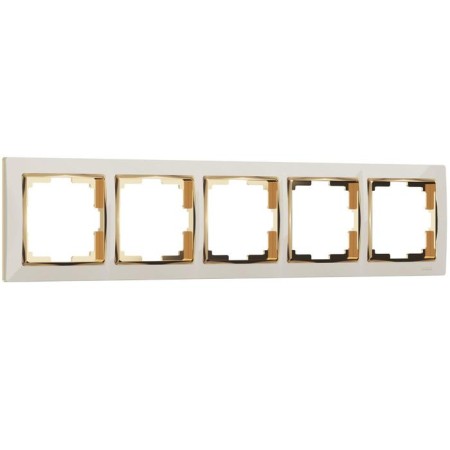 Frame for 5 posts WL03-FRAME-05-VORY-GD, Color Gold, ivory-1