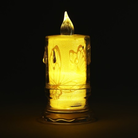 LED candle, mod. SV-24 "Butterflies", 8 x 4.7 cm.-3