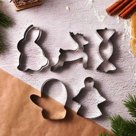 New Year. A set of cookies "New Year's sweets", metal, 10 pcs-5
