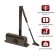 D100br TD door tundra argument, up to 100 kg, brown