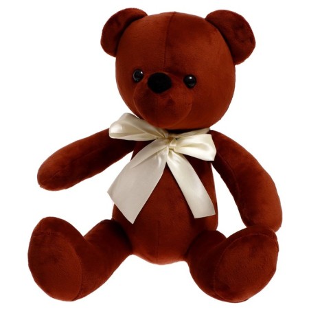 Soft toy "Bear Bloom with a ribbon", brown color, 25 cm