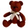 Soft toy "Bear Bloom with a ribbon", brown color, 25 cm