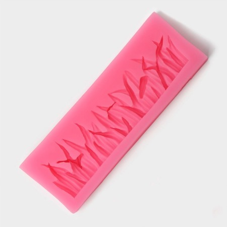 Mold "Weed", silicone, 12 × 4 cm, color mix-4