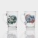 New Year's glass coffee mug "Snakes", 300 ml, mix