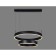 LED LED suspension with the control panel Ambrella Light, Original, Fa6612, LED, 85 W, 6375LUM, 3000-6400K, black color, white matte