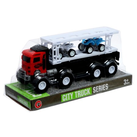 Truck Inertial "Avtovos", with 2 ATVs, color mix-8