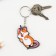 Key keychain wooden "Corgi Unicorn" 4.7 x 6 cm